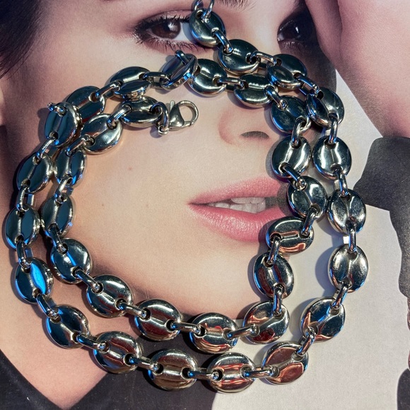 Stainless Steel Hip Hop Necklace - Picture 2 of 4